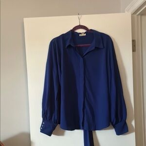 Riley & Rae Blue Long Sleeve Button Down Shirt